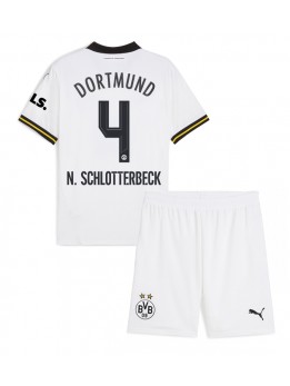 Borussia Dortmund Nico Schlotterbeck #4 Dječji Rezervni Dres kompleti 2024-25 Kratak Rukavima (+ kratke hlače)